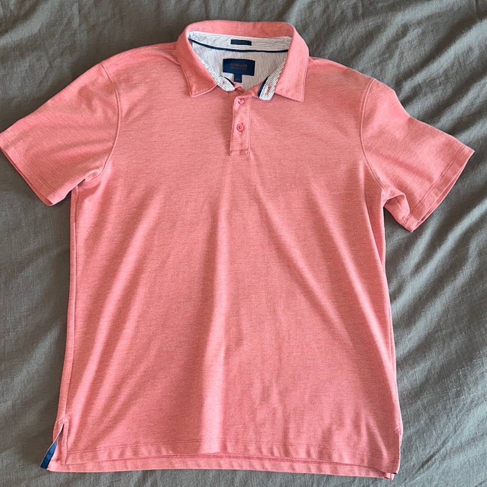 Salmon, Collared shirt.